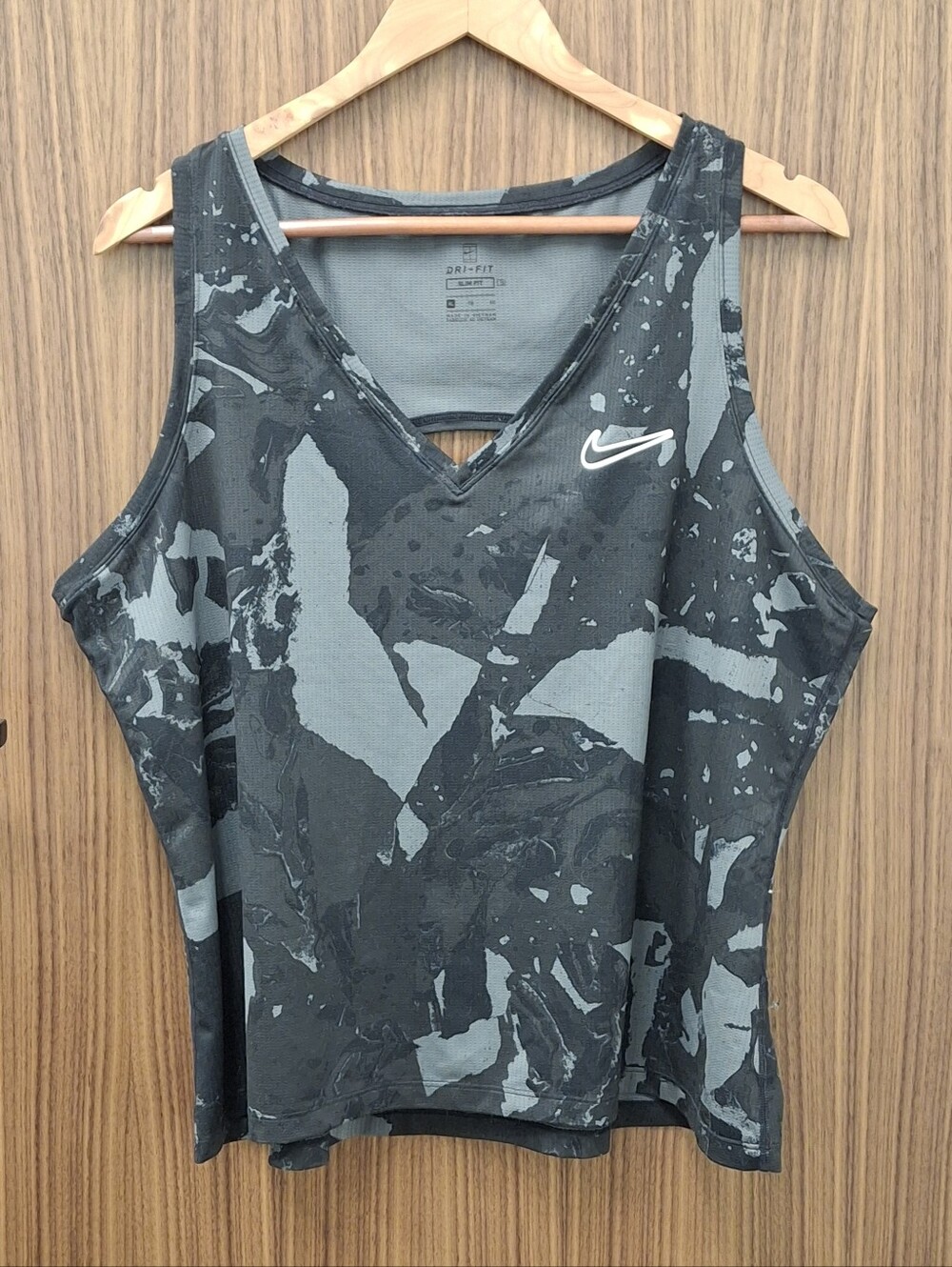 NIKE DRI-FIT Slim Fit Camo Tank Top SZ XL